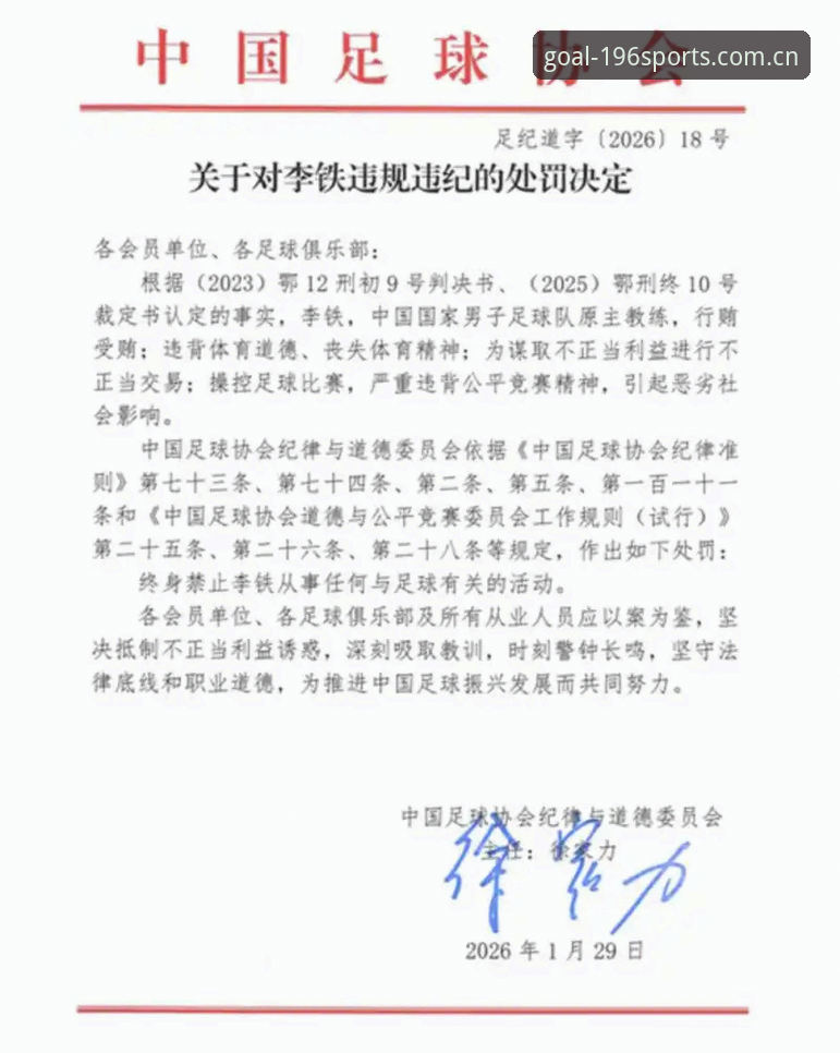 体育实时比分 足协第三批禁足名单深度剖析:从数据看联赛公信力重建的底层逻辑